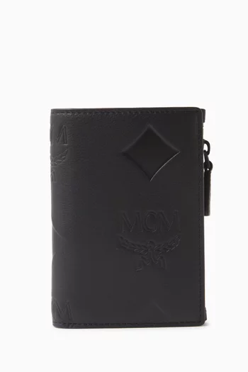 Small Aren Monogram Wallet in Nappa Leather
