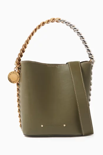 Small Frayme Bucket Bag in Smooth Alter Mat