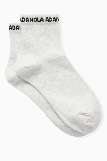 Mid-length Socks in Organic Cotton-blend