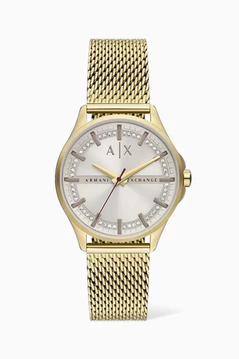 Lady Hampton Crystal Quartz Watch, 36mm