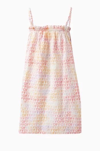 Off Stamp Dress in Cotton