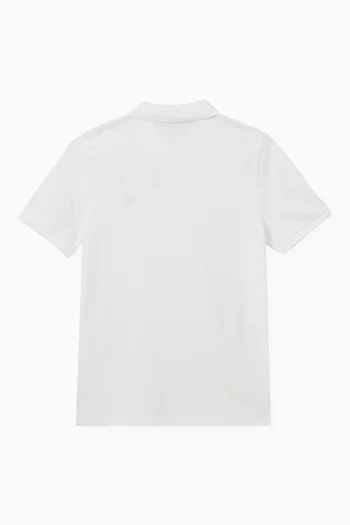 Logo Polo Shirt in Cotton