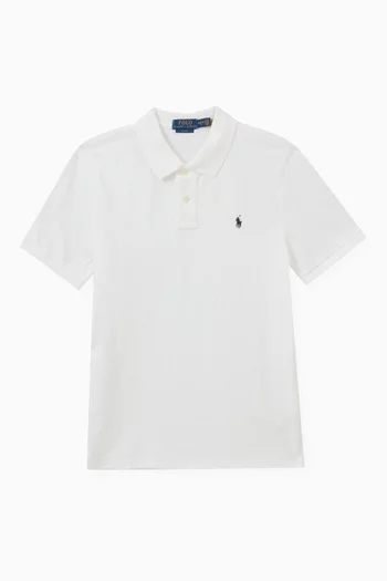 Logo Polo Shirt in Cotton