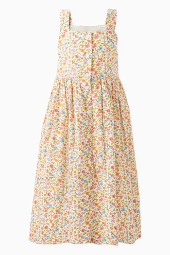 Laly Floral Print Dress in Cotton