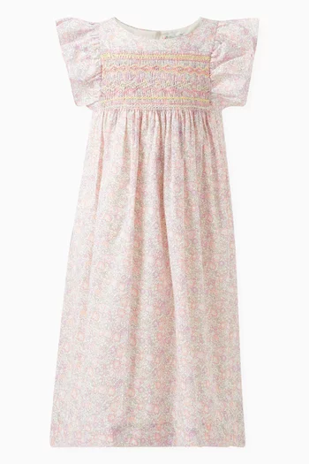 Floral Print Dress in Organic Cotton