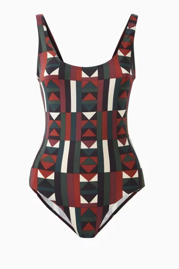 Structure Tank One-piece Swimsuit