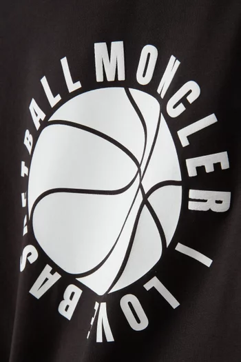 Basketball Logo T-shirt in Cotton