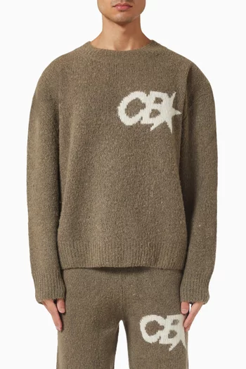 Logo Knit Sweater in Merino-wool