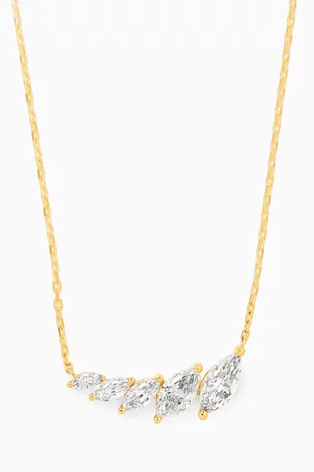 Angel Wing Diamond Pendant Necklace in 18kt Gold