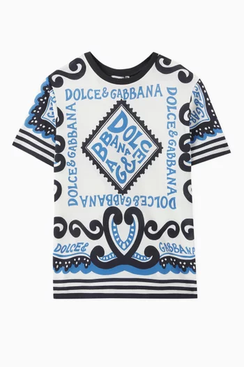 Marina Print T-shirt in Cotton