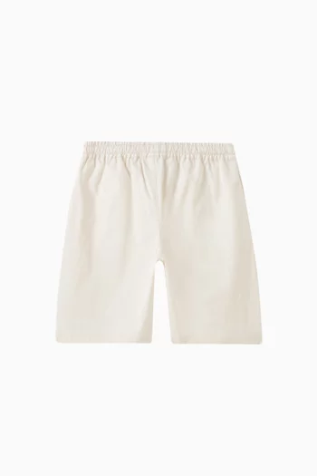 Logo Shorts in Gabardine