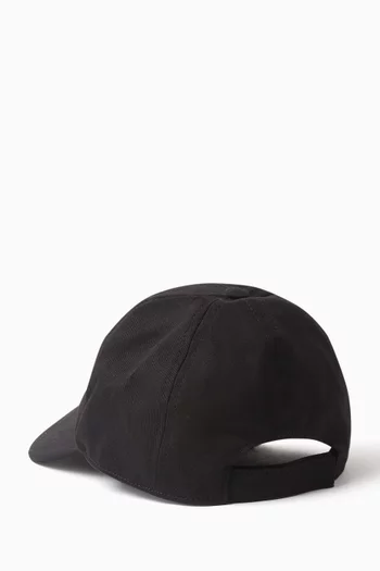 Logo Baseball Cap in Cotton Drill