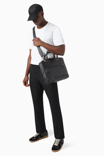 Briefcase in Suede
