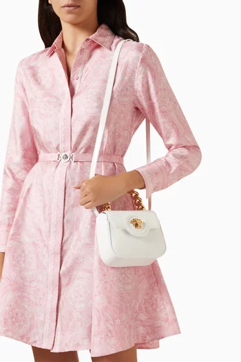 Mini La Medusa Top Handle Bag in Leather