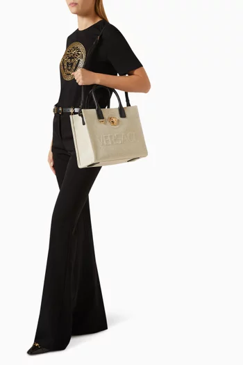 Small La Medusa Tote Bag in Canvas