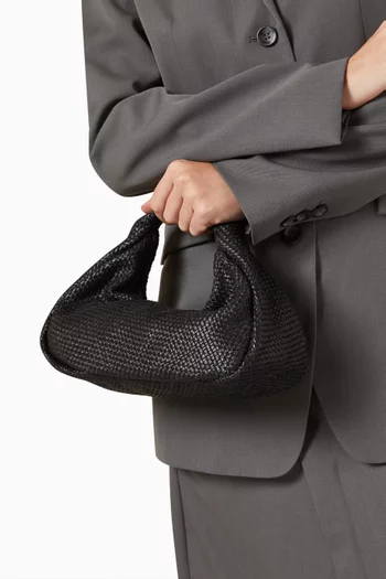 Woven Bon Bon Bag in Leather