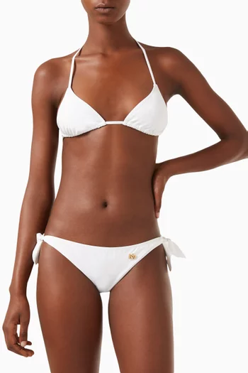 Logo Bikini Briefs in Polyamide
