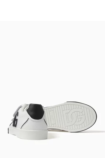 Portofino Logo Sneakers in Calf Leather