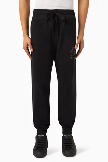 Crystal-embellished Logo Sweatpants in Cotton-jersey