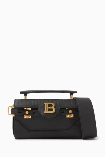 B-Buzz 19 Baguette Bag in Grained Leather