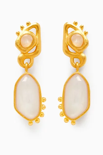 Ophelia Earrings in 18kt Gold-plated Brass