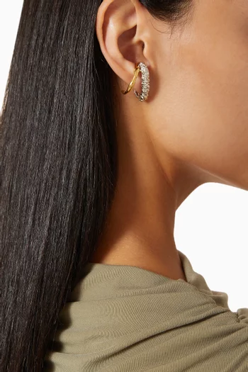 Mini Harmonia Earrings in Sterling Silver & 18kt Gold-plated Silver