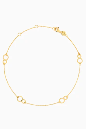 Galeria Disc Anklet in 18kt Gold