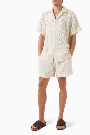 Atlas Crochet Shorts in Cotton Blend