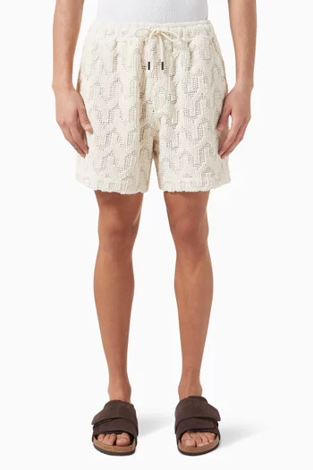 Atlas Crochet Shorts in Cotton Blend