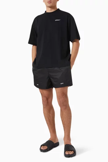 Off Stamp Swimshorts in Nylon