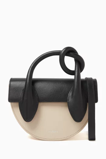 Small Pretzel Shoulder Bag in Leather