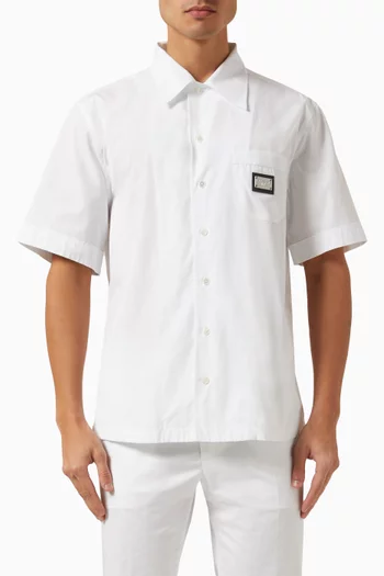 Logo Plate Shirt in Cotton