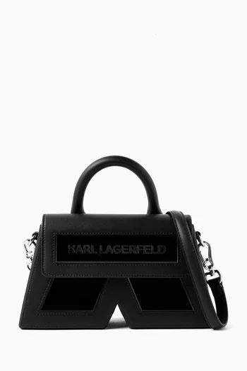 Ikon K Top Handle Bag in Leather
