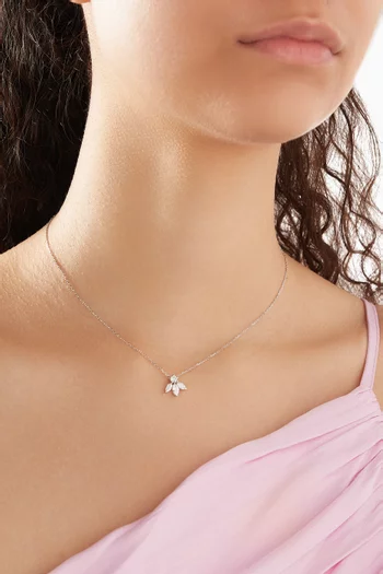 Pixie Wings Diamond Pendant Necklace in 18kt White Gold