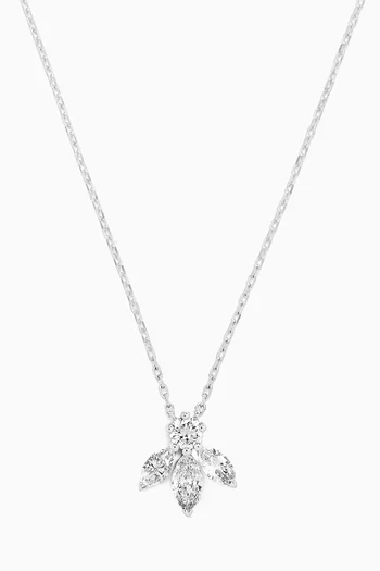 Pixie Wings Diamond Pendant Necklace in 18kt White Gold
