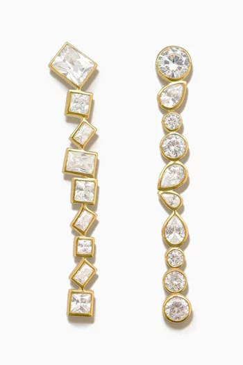Dare CZ Earrings in 18kt Gold Vermeil