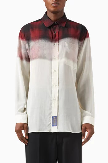 قميص بأجزاء بلون مغاير مزيج صوف ميزون مارجيلا × بندلتون