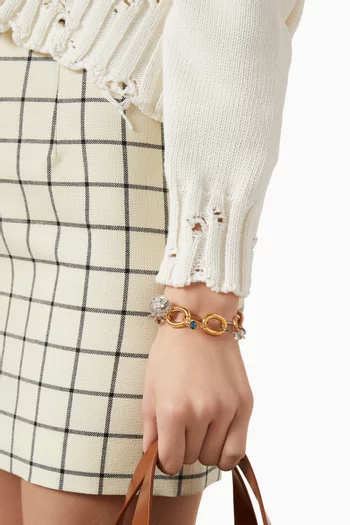 Ring Charm Bracelet in Metal