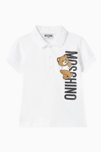 Teddy Bear Polo Shirt in Cotton