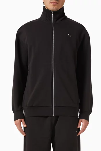 MMQ T7 Track Jacket in Cotton Blend
