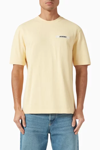 Grosgrain Logo T-shirt in Cotton