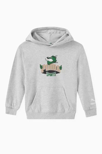 Team Graphic Hoodie in Cotton