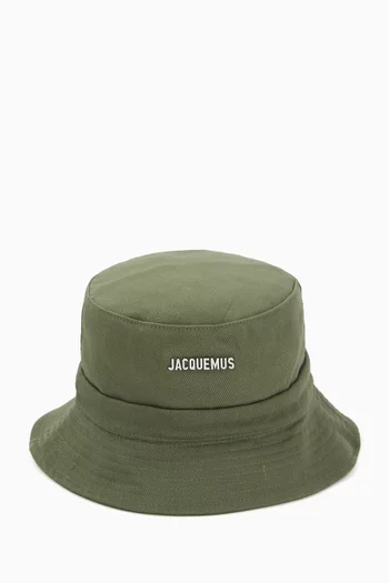 Le Bob Gadjo Bucket Hat in Cotton-canvas