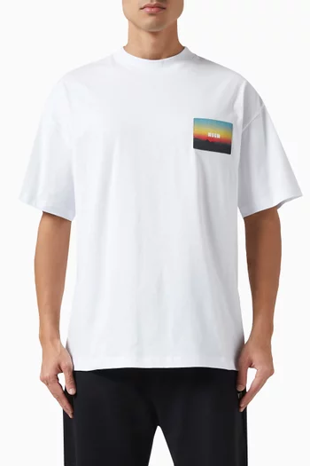 Logo Patch T-Shirt in Cotton