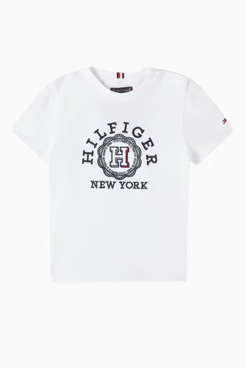 Archive Crest Logo T-shirt in Cotton