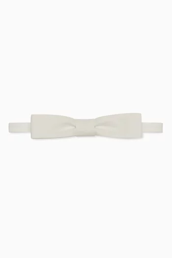 Rectangular Bow Tie In Cotton Poplin