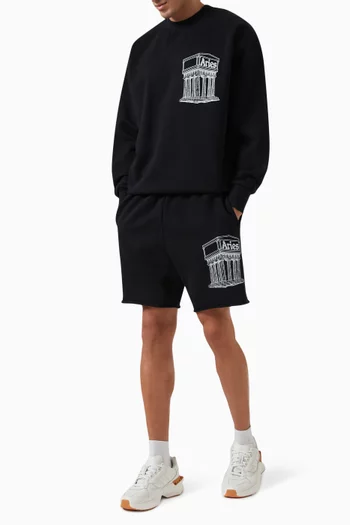 Mega Temple Sweatshorts in Cotton Fleece