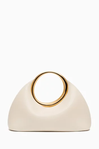 Mini Le Petit Calino Top Handle Tote Bag in Leather
