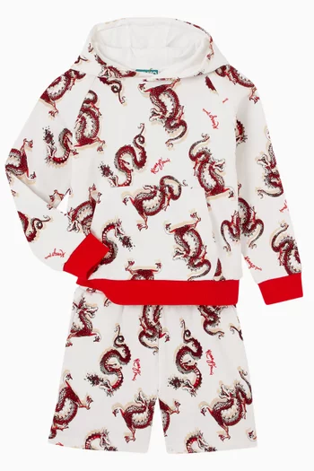 Year Of The Dragon Hoodie in Cotton Fleece