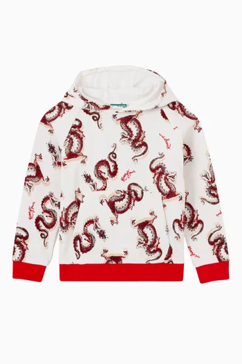 Year Of The Dragon Hoodie in Cotton Fleece